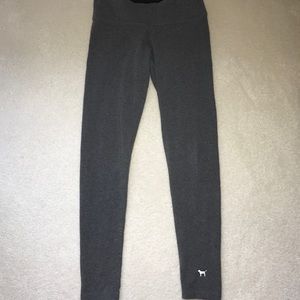 VS Pink Gray Cotton Yoga Pant Legging Size Small